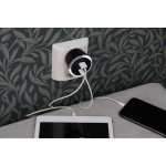 CAPiDi Sikkerhetstimer USB A+C 1-4 3,4A Svart CAPiDi Sikkerhetstimer USB A+C 1-4 3,4A Svart