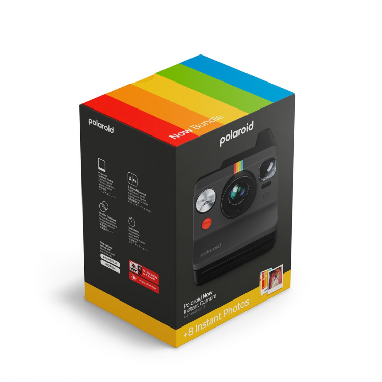 Polaroid Camera Now Generation 3 E-Box Instant Svart Polaroid Camera Now Generation 3 E-Box Instant Svart