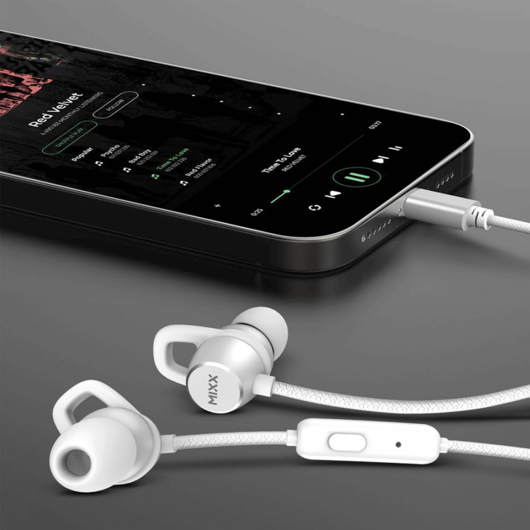 MIXX Hodetelefon Soundport USB-C In-Ear Kablede Hvit