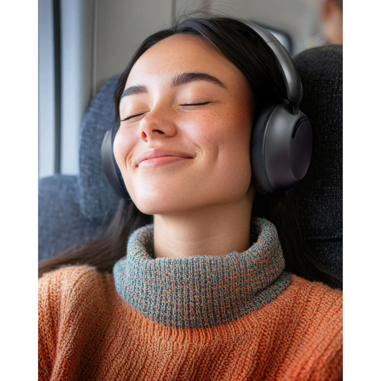 MIXX Hodetelefon StreamQ D3 ANC Over-Ear Trådløs Svart