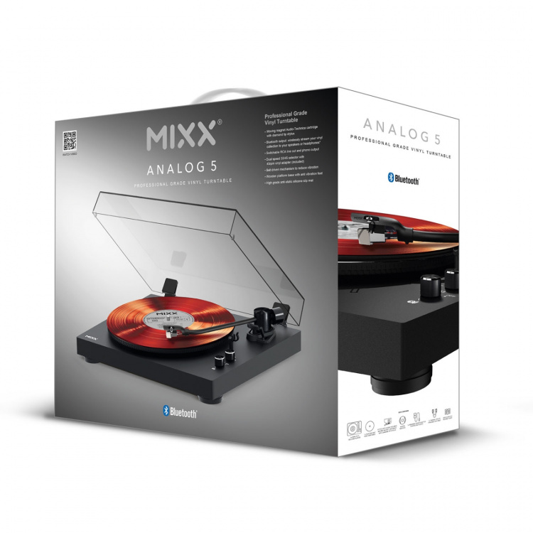MIXX Vinylplatespiller Analog 5 Stereo Svart