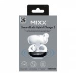MIXX Hodetelefon Hybrid Charge 2 In-Ear Tws Qi Trådløs Hvit