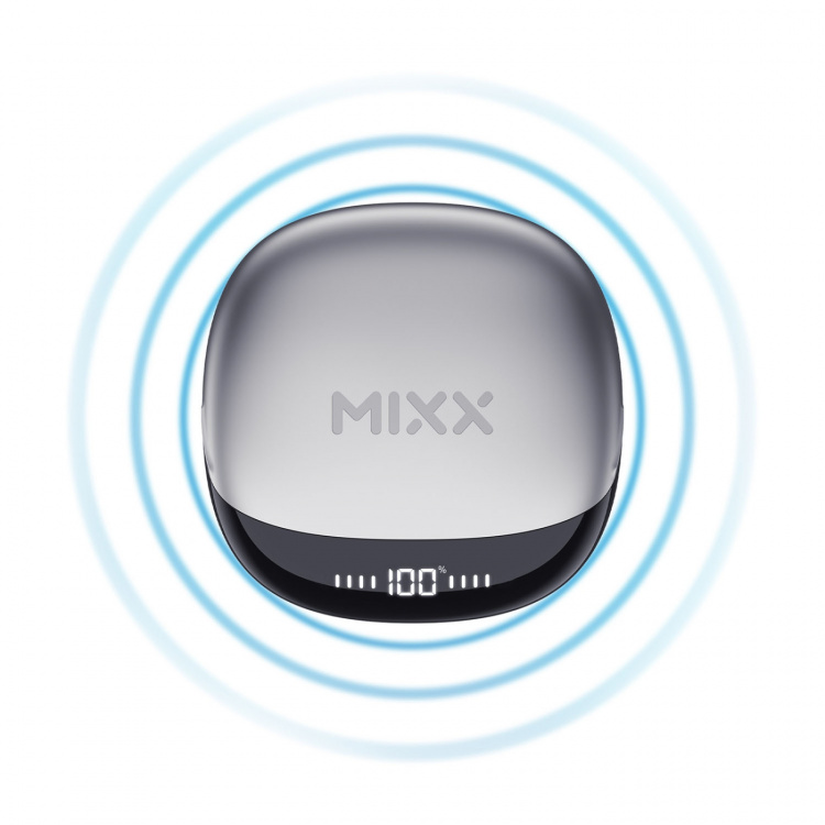 MIXX Hodetelefon Mini Charge 2 In-Ear Tws Qi Trådløs Hvit