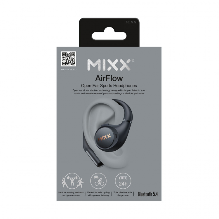 MIXX Hodetelefon Airflow Ows Ørekrok Sport