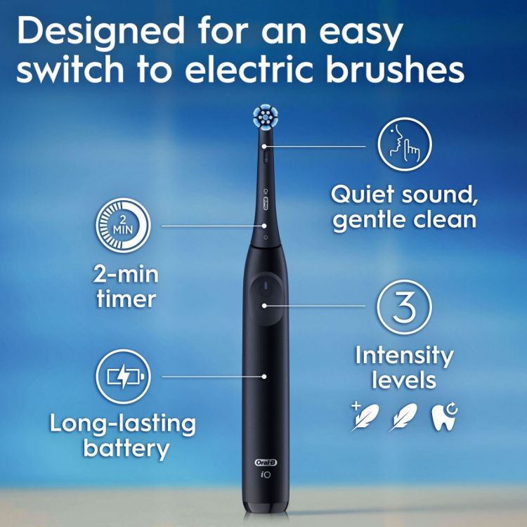 Oral B Elektrisk tannbørste iO2 Series Duo Night Black / Forest Green