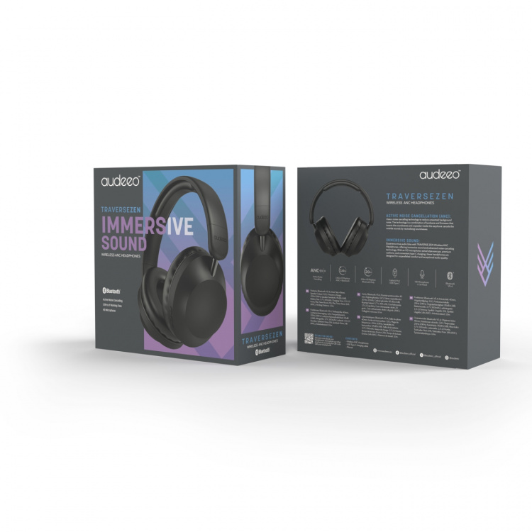Audeeo Traversezen trådløse ANC-hodetelefoner