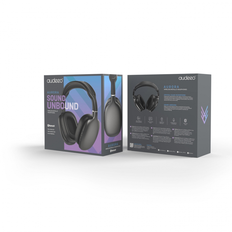 Audeeo Aurora trådløse hodetelefoner i metall