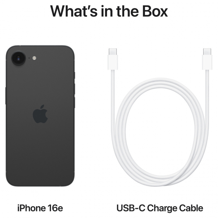 Apple iPhone 16e 128 GB Svart
