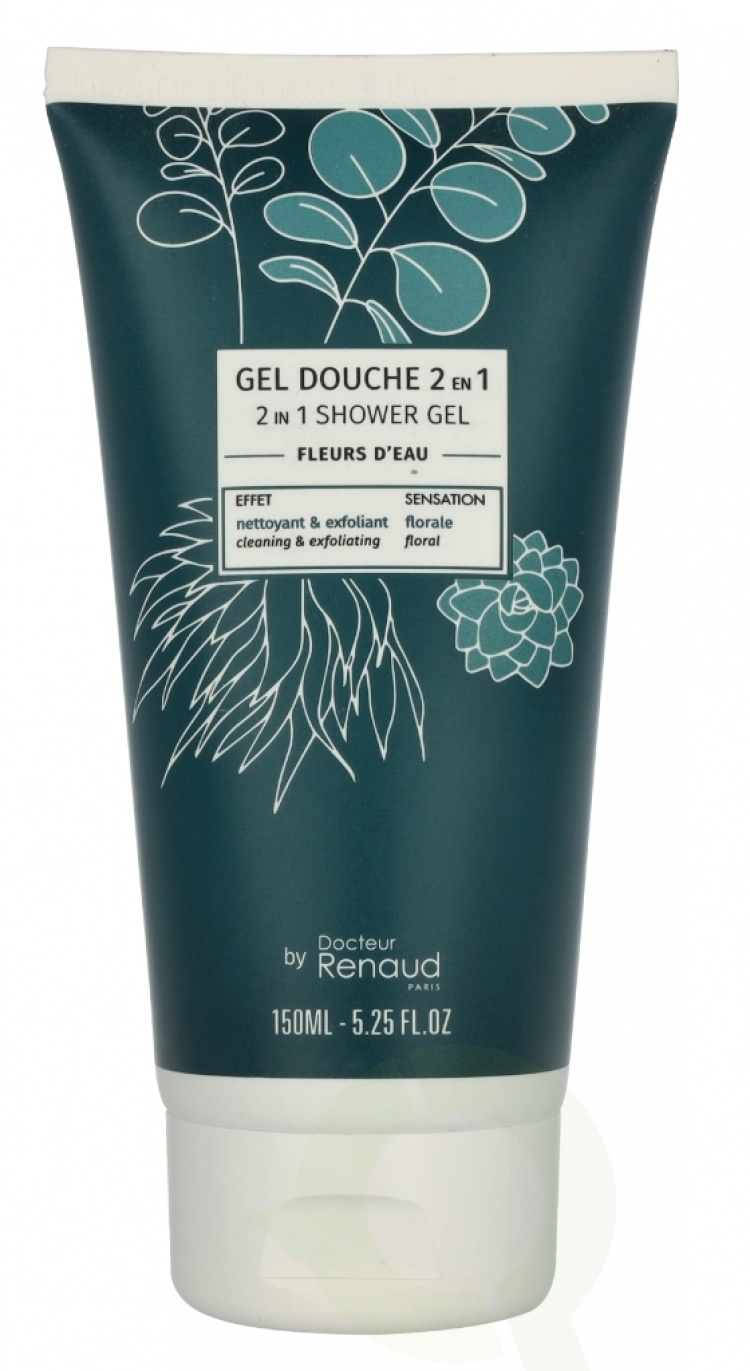 Dr. Renaud 2-In-1 Exfoliating Shower Gel 150 ml Water Flowers
