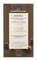 Korres Argan Oil Advanced Colorant 145 ml 6.7 Cocoa - Colorant 50ml/Emulsion 75ml/Conditioner 20ml