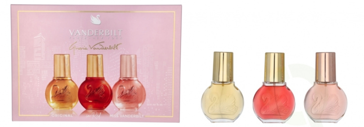 Gloria Vanderbilt Discovery Giftset 90 ml Edt Spray 30ml/In Red Edt Spray 30ml/Miss Vanderbilt Edt Spray 30ml