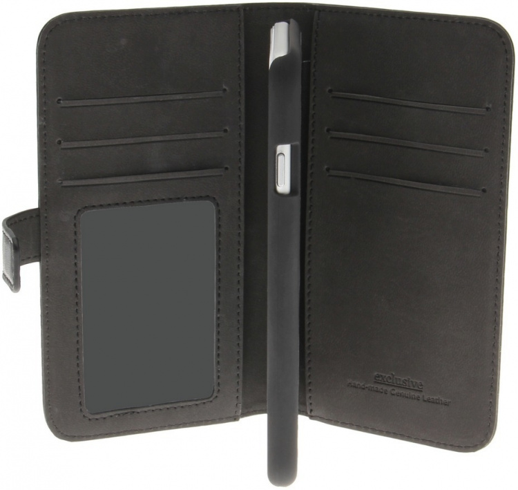 Insmat Flip Case lommebokveske for iPhone 6 / 6s / 7 / 8 / SE, svart Insmat Flip Case lommebokveske for iPhone 6 / 6s / 7 / 8 / SE, svart