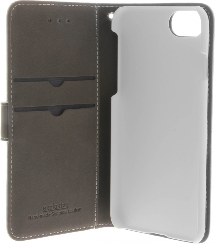Insmat Exclusive Flip Case lommebokveske til iPhone 6 / 6s / 7 / 8 / SE, hvit