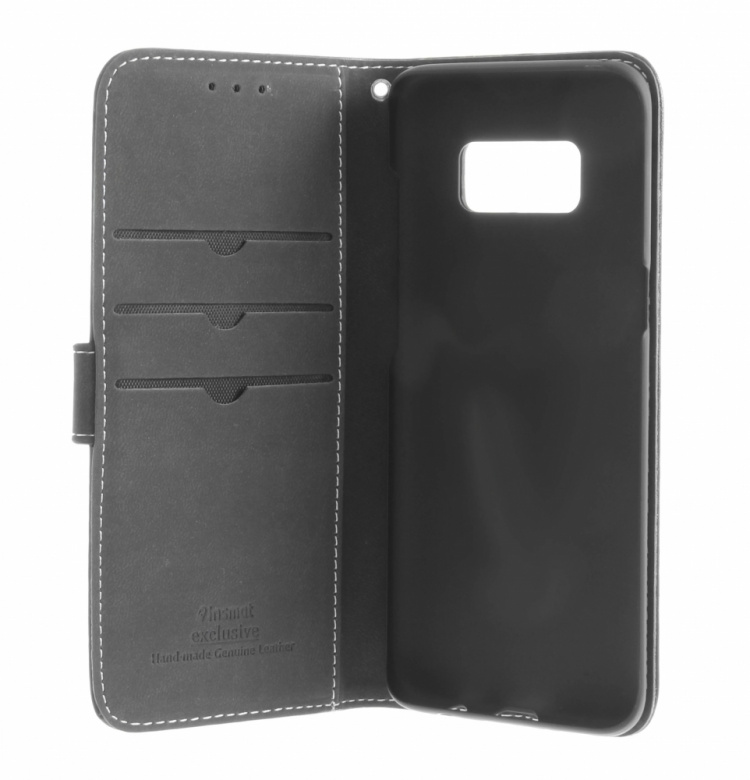 Insmat Eksklusivt Flip Case lommebokveske, Samsung Galaxy S8, svart