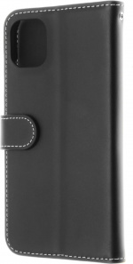 Insmat Exclusive Flip Case lommebokveske, iPhone 11, svart
