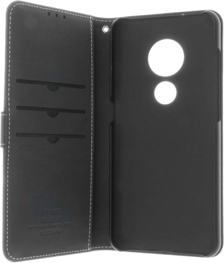 Insmat Exclusive Flip Case, Nokia 7.2, svart