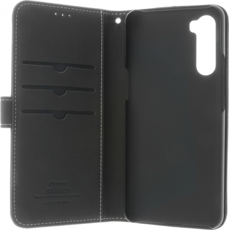 Insmat Eksklusivt Flip Case lommebokveske, Oneplus Nord, svart