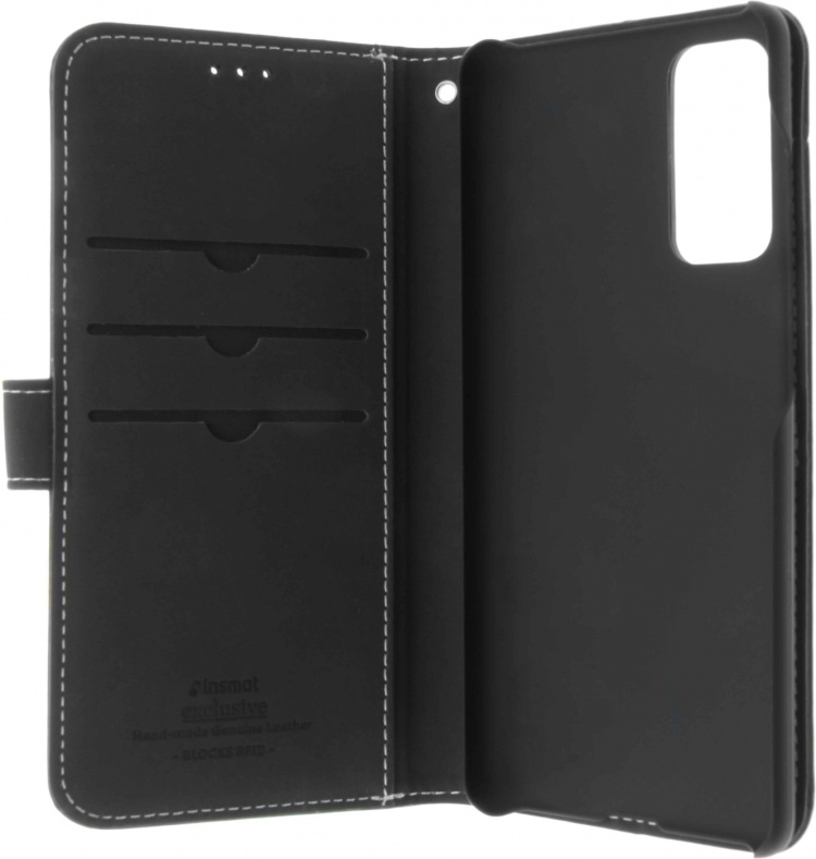 Insmat Eksklusivt flip-etui, Samsung S20 FE 5G / Galaxy S20 FE, svart