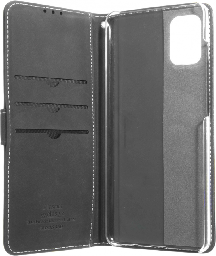 Insmat Eksklusivt Flip Case lommebokveske, Samsung Galaxy A71, svart