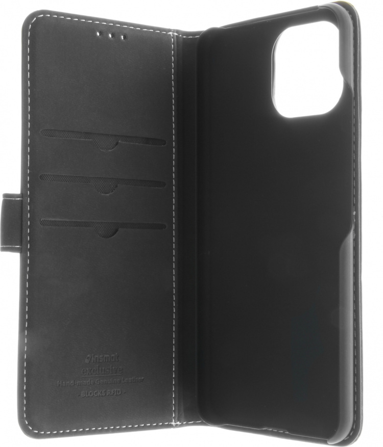 Insmat Eksklusivt Flip Case lommebokveske, Xiaomi Mi 11 Lite 5G / 11 Lite 5G NE, svart