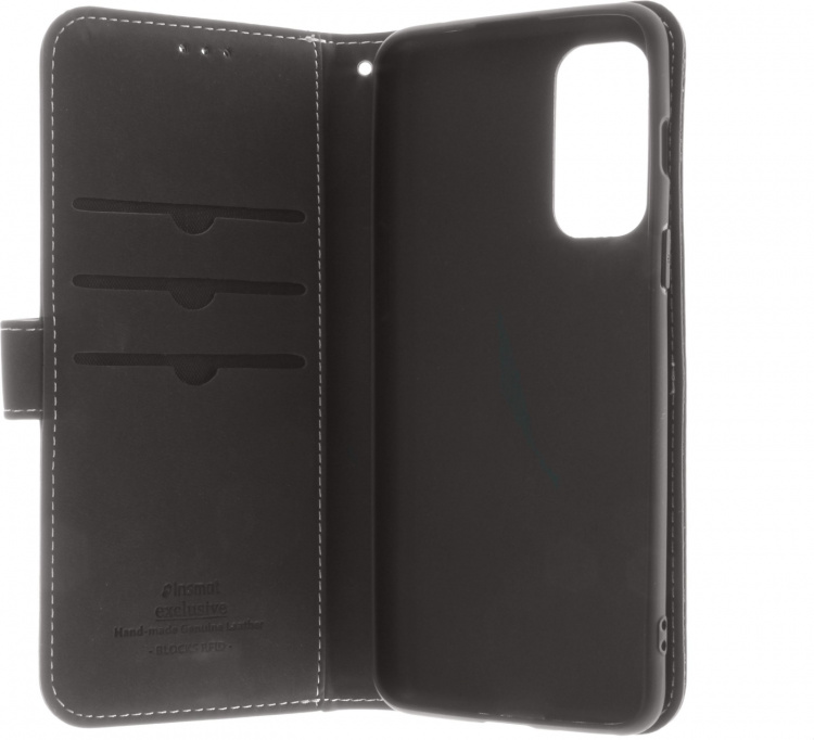 Insmat Eksklusivt Flip Case lommebokveske, OnePlus Nord 2 5G, svart