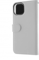 Insmat Exclusive Flip Case lommebokveske, iPhone 13, hvit