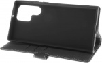 Insmat Eksklusivt Flip Case lommebokveske, Samsung Galaxy S22 Ultra 5G, svart