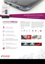 Insmat Anticrash-beskyttelsesfilm, Samsung Galaxy S22, gjennomsiktig