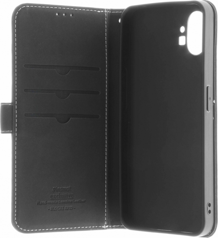 Insmat Exclusive Flip Case lommebokveske, Nothing phone (1), svart