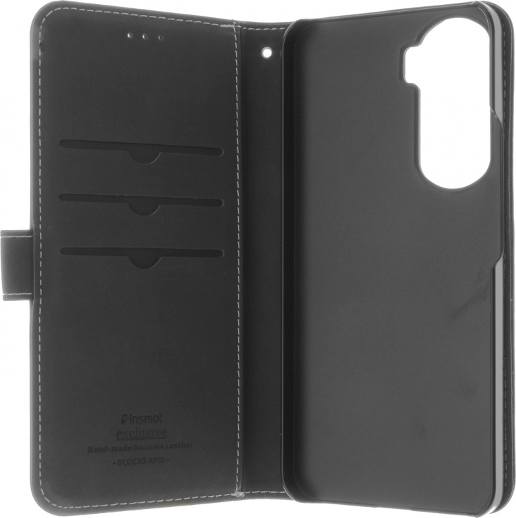 Insmat Flip Case lommebokveske, Honor 90 Lite, svart