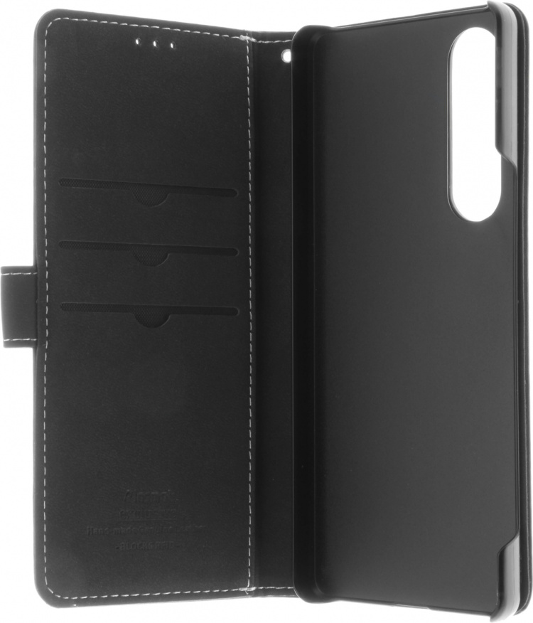 Insmat Eksklusivt Flip Case lommebokveske, Sony Xperia 1 V, svart