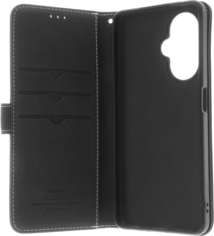 Insmat Eksklusivt Flip Case lommebokveske, OnePlus Nord CE 3 Lite, svart