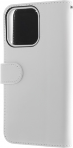Insmat Exclusive Flip Case lommebokveske, iPhone 13 Pro, hvit