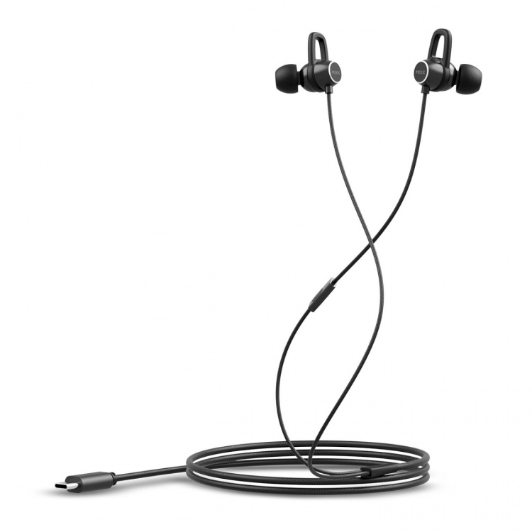 MIXX Hodetelefon Soundport USB-C In-Ear Kablede Svart