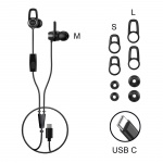 MIXX Hodetelefon Soundport USB-C In-Ear Kablede Svart