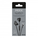 MIXX Hodetelefon Soundport USB-C In-Ear Kablede Svart