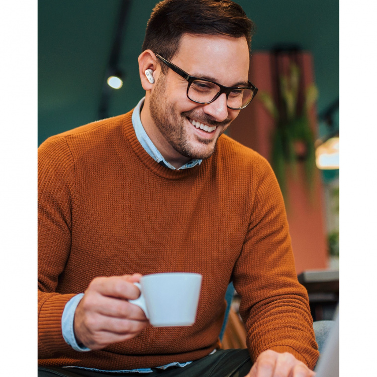 MIXX Hodetelefon Mini Charge 2 In-Ear Tws Qi Trådløs Svart