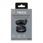 MIXX Hodetelefon Mini Charge 2 In-Ear Tws Qi Trådløs Svart