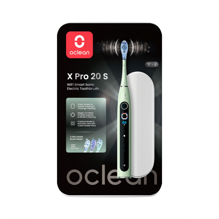 Oclean Elektrisk Tannbørste X Pro 20 Set Grønn