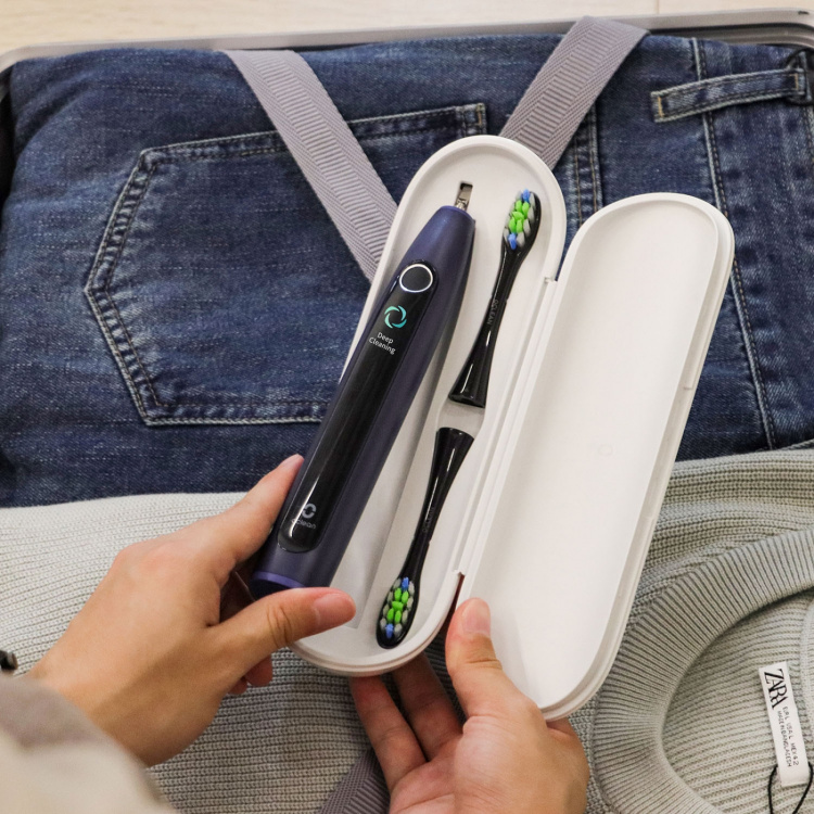 Oclean Elektrisk Tannbørste X Lite Duo Set Mørk Blå+Grå