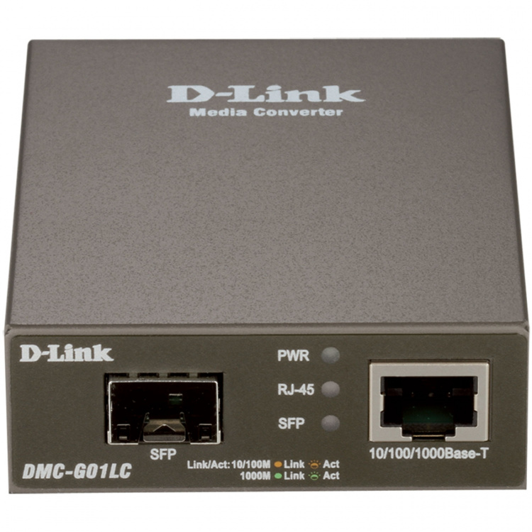 D-Link DMC-G01LC 10/100/1000Mbps to SFP Standalone Media Converter D-Link DMC-G01LC 10/100/1000Mbps to SFP Standalone Media Converter