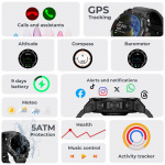 KSIX Smartklocka Explorer GPS - Svart KSIX Smartklocka Explorer GPS - Svart