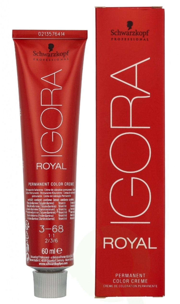 Schwarzkopf Igora Royal Permanent Color Creme 60 ml 3-68