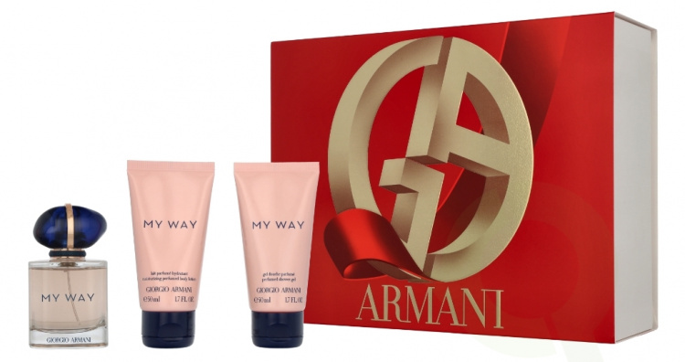 Armani My Way Giftset 150 ml Edp Spray 50ml/Body Lotion 50ml/Shower Gel 50ml