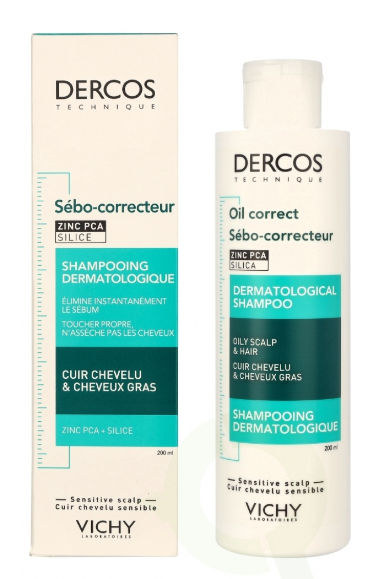 Vichy Dercos Oil-Correct Dermatological Shampoo 200 ml
