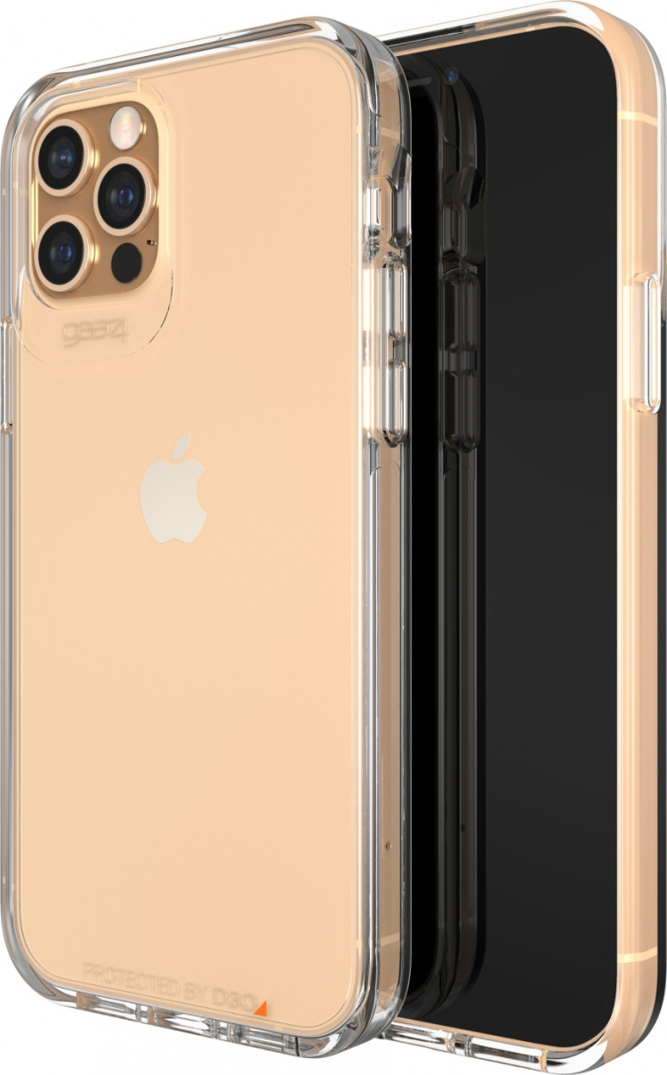 GEAR4 D3O Crystal Palace-etui, iPhone 12 / 12 Pro, gjennomsiktig