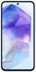 Samsung Galaxy A55 Silikonetui, lyseblå