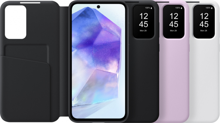 Samsung Galaxy A55 Smart View lommebokveske, lavendel