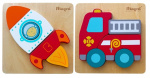 Magni Puslespill med brannbil og rakett (3937)