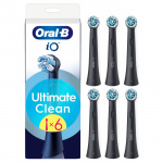 Oral B iO Series Ultimate Clean erstatningsbørstehoder - svart - 6 stk Oral B iO Series Ultimate Clean erstatningsbørstehoder - svart - 6 stk